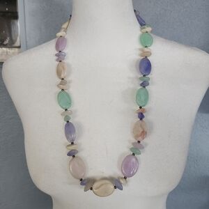 Pastel Gemstone Necklace